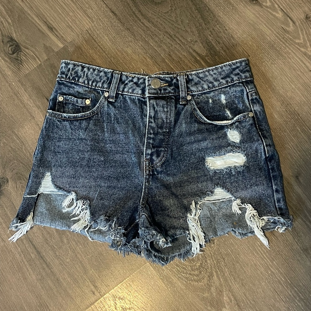 Distressed Denim Women Shorts